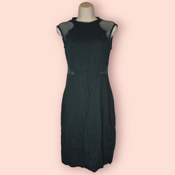 French Connection Dresses & Skirts - French Connection Viven Paneled Dress Mesh Sheath Bodycon FCUK Midi 6 Office Nwt